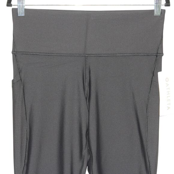 Athleta Interval Stash High Rise Perforated 7/8 Legging Black Size Large NWT - Picture 3 of 12